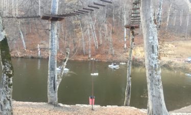 Zip-lining in Armenia. Adventures in Armenia. Nature of Armenia.