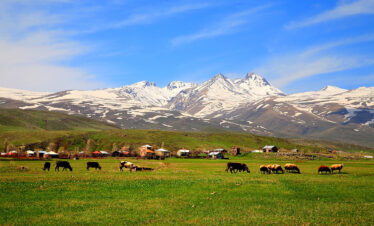 Trekking in Aragats mountain, Armenia
